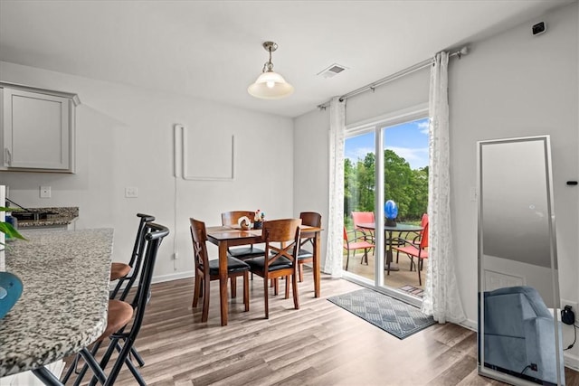 238 Hillendale Way, Pelzer, SC 29669 - dining area featuring visible vents and light wood-type flooring