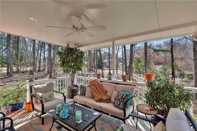 view of sunroom / solarium