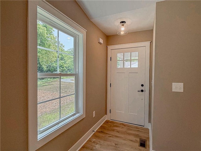 320 Code Cir, Seneca, SC 29678 - doorway featuring baseboards and light wood-type flooring