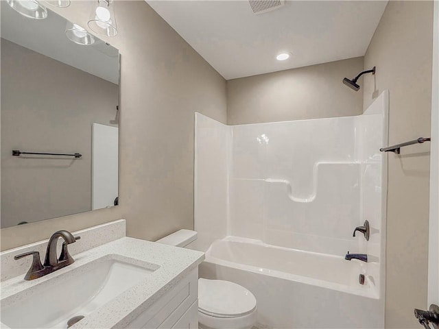 320 Code Cir, Seneca, SC 29678 - full bathroom with toilet, tub / shower combination, and vanity