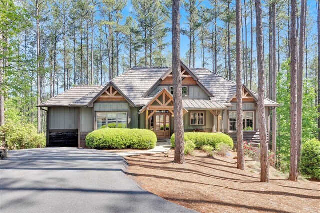 view of front of home featuring board and batten siding