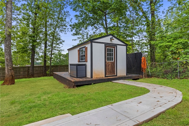 604 Robin Hood Ln, Anderson, SC 29621 - view of shed featuring a fenced backyard