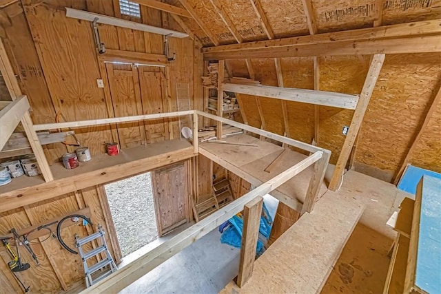 view of storage room