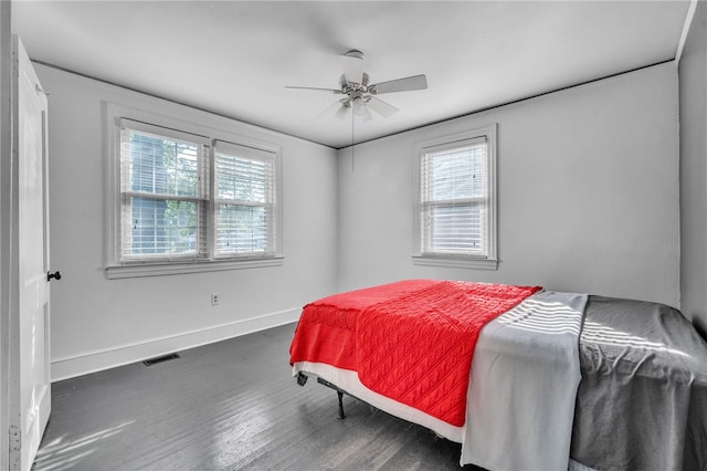 322 Whitehall Rd, Anderson, SC 29625 - bedroom with baseboards, multiple windows, wood finished floors, and visible vents