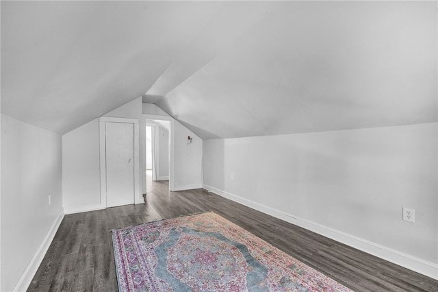 322 Whitehall Rd, Anderson, SC 29625 - additional living space with baseboards, wood finished floors, and vaulted ceiling