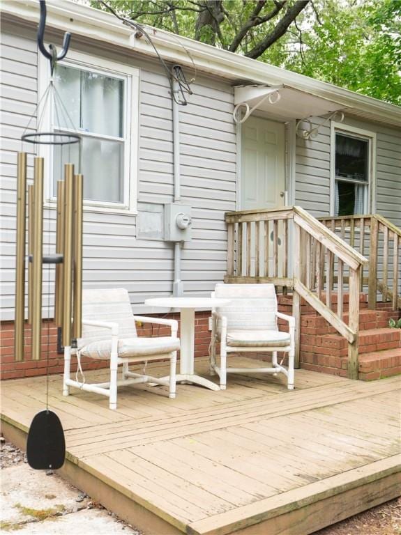 exterior space with a deck