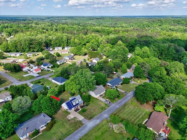 415 Van Martin Rd, Anderson, SC 29621 - drone / aerial view featuring a residential view and a forest view