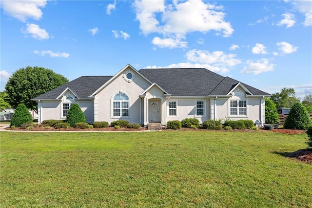 721 Mcalister Rd, Williamston, SC 29697 - ranch-style house with a front lawn and stucco siding