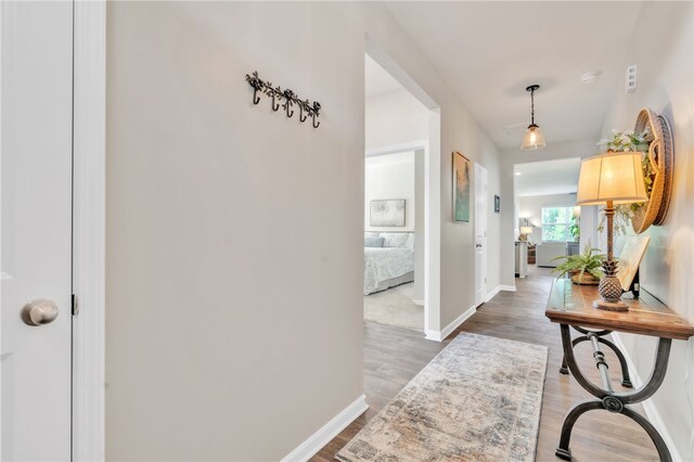 201 Sweetgrass Ln, Piedmont, SC 29673 - hallway featuring baseboards and light wood finished floors
