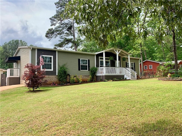 204 Rock Creek Rd, Anderson, SC 29625 - view of front of home featuring a porch and a front lawn