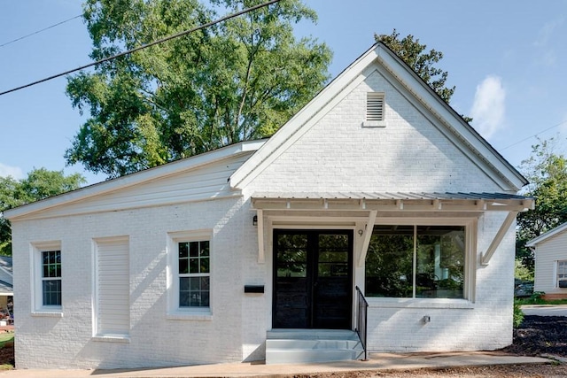 9 Dixie Ave, Liberty, SC 29657 - view of front of property with brick siding, french doors, and entry steps