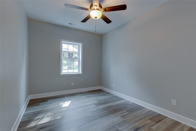 9 Dixie Ave, Liberty, SC 29657 - empty room featuring baseboards, ceiling fan, and wood finished floors