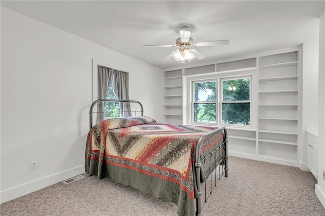 2018 Concord Rd, Anderson, SC 29621 - carpeted bedroom featuring baseboards, a ceiling fan, and visible vents