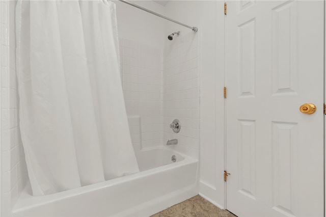 2018 Concord Rd, Anderson, SC 29621 - bathroom featuring shower / bathtub combination with curtain