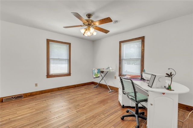 2018 Concord Rd, Anderson, SC 29621 - office space with plenty of natural light, light wood-style flooring, baseboards, and visible vents