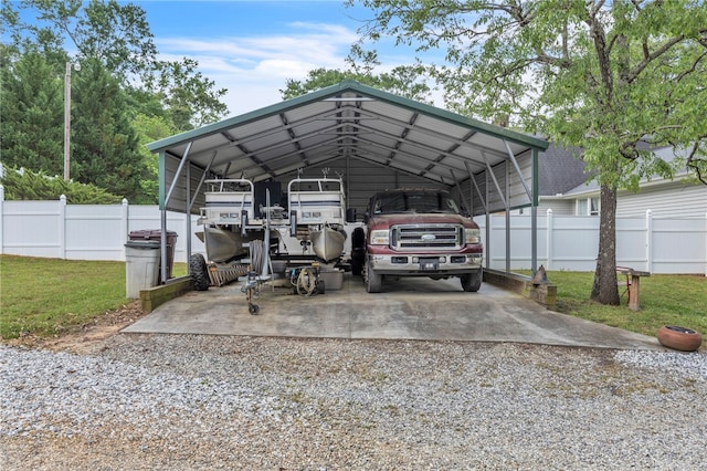 2018 Concord Rd, Anderson, SC 29621 - view of parking / parking lot with fence, a carport, and driveway