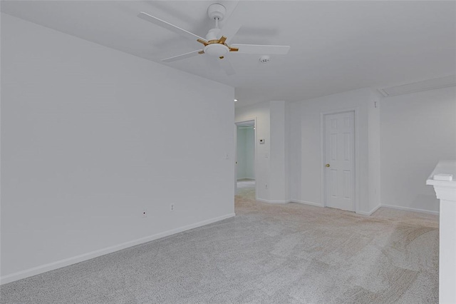 127 Ledgewood Way, Easley, SC 29642 - spare room with baseboards, light colored carpet, and ceiling fan