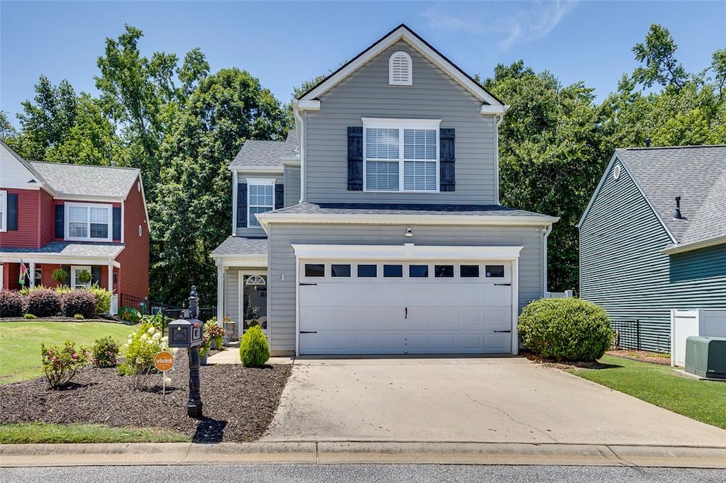 127 Ledgewood Way, Easley, SC 29642 - traditional-style home with a garage and driveway