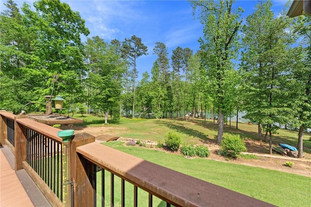 surrounding community featuring a lawn