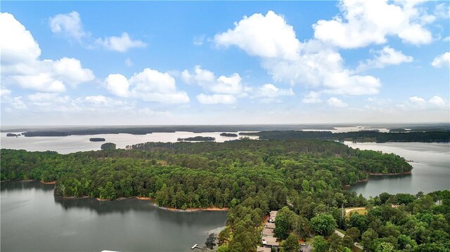 15C Hartwell Villas, Anderson, SC 29626 - drone / aerial view featuring a forest view and a water view