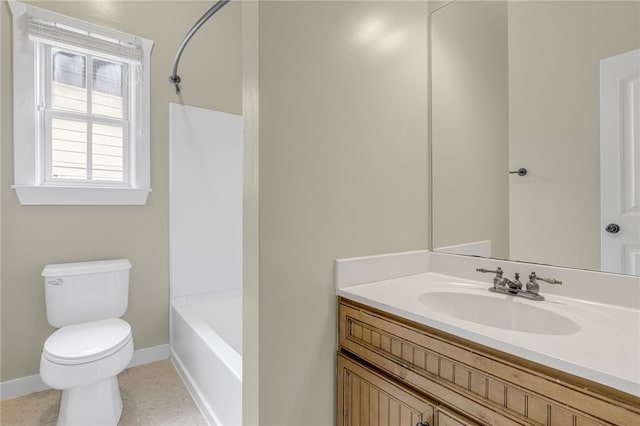 101 W Ln Unit 1004, Clemson, SC 29631 - full bathroom featuring toilet, baseboards, vanity, and tile patterned floors