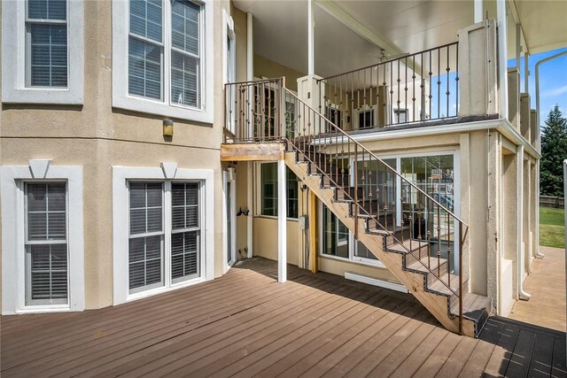 107 Amanda Dr, Anderson, SC 29621 - wooden terrace featuring stairs