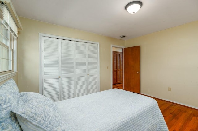 102 Norman St, Liberty, SC 29657 - bedroom featuring baseboards, a closet, and wood finished floors