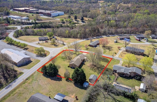 102 Norman St, Liberty, SC 29657 - aerial view featuring a wooded view