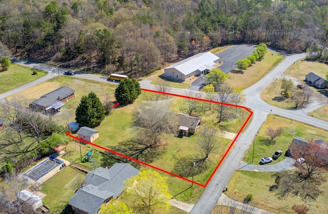102 Norman St, Liberty, SC 29657 - birds eye view of property featuring a wooded view