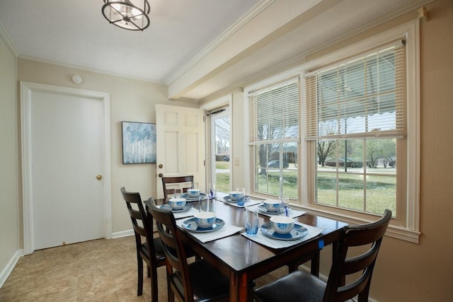102 Norman St, Liberty, SC 29657 - dining area with baseboards and ornamental molding