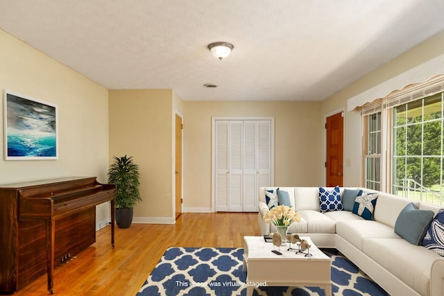102 Norman St, Liberty, SC 29657 - living area featuring light wood-style flooring and baseboards
