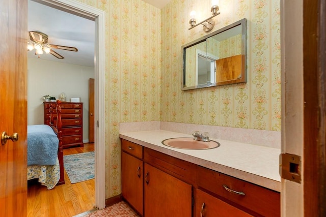 102 Norman St, Liberty, SC 29657 - ensuite bathroom with vanity, ensuite bath, and a ceiling fan