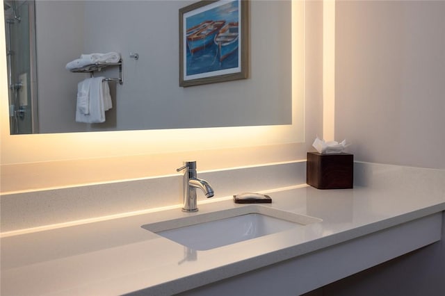 bathroom with vanity