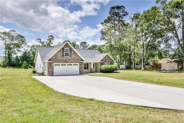 103 Mar Mac Rd, Anderson, SC 29626 - craftsman house featuring stone siding, concrete driveway, and a garage