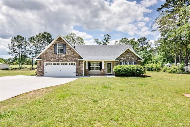 103 Mar Mac Rd, Anderson, SC 29626 - craftsman-style house featuring stone siding, concrete driveway, and a front yard