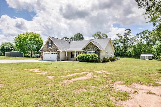 103 Mar Mac Rd, Anderson, SC 29626 - craftsman inspired home with stone siding, concrete driveway, and a front lawn