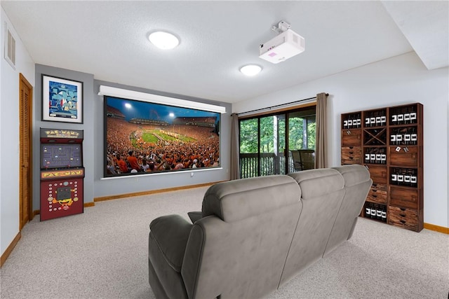 110 Safe Harbor Cir, Salem, SC 29676 - home theater room featuring carpet floors and baseboards