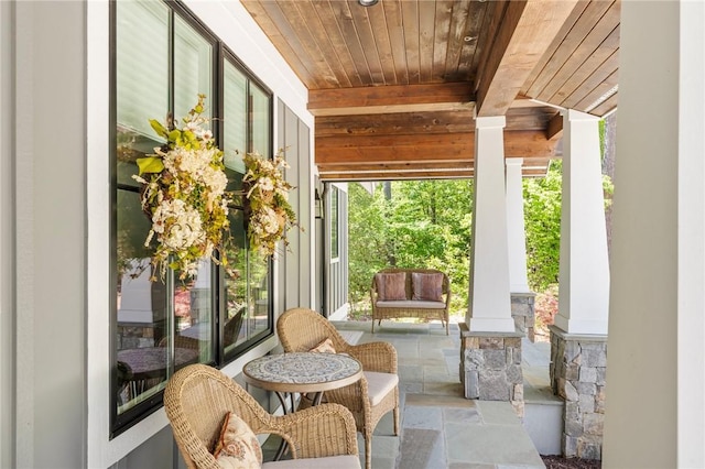 113 Settlement Village Dr, Sunset, SC 29685 - view of patio / terrace featuring a porch