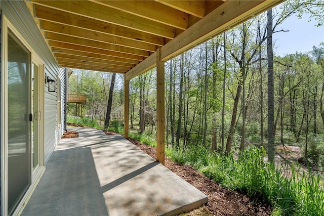 3062 Woodale Cir, Seneca, SC 29678 - view of patio featuring a view of trees