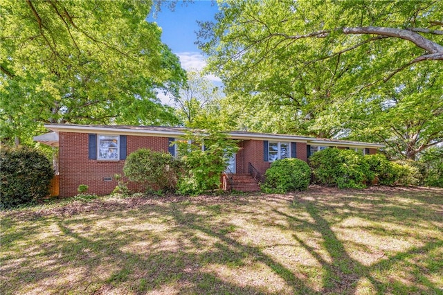 1102 Garrison Rd, Anderson, SC 29625 - ranch-style home with brick siding and a front lawn
