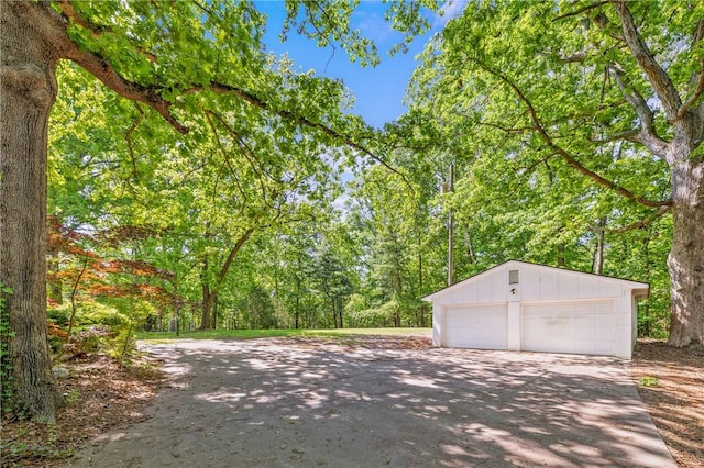 1102 Garrison Rd, Anderson, SC 29625 - detached garage with a view of trees