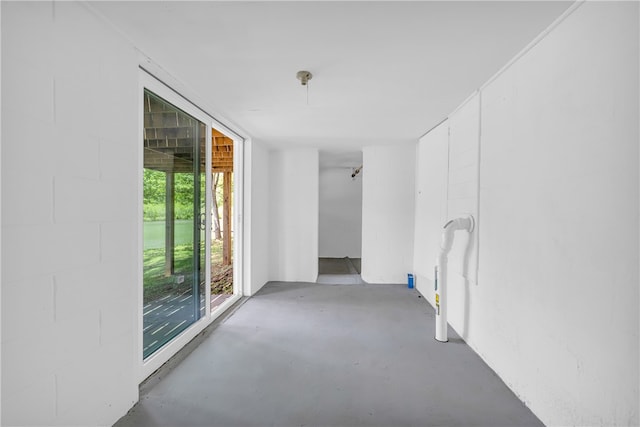 621 Crossland Creek Ct, Tamassee, SC 29686 - unfurnished room featuring concrete floors and concrete block wall