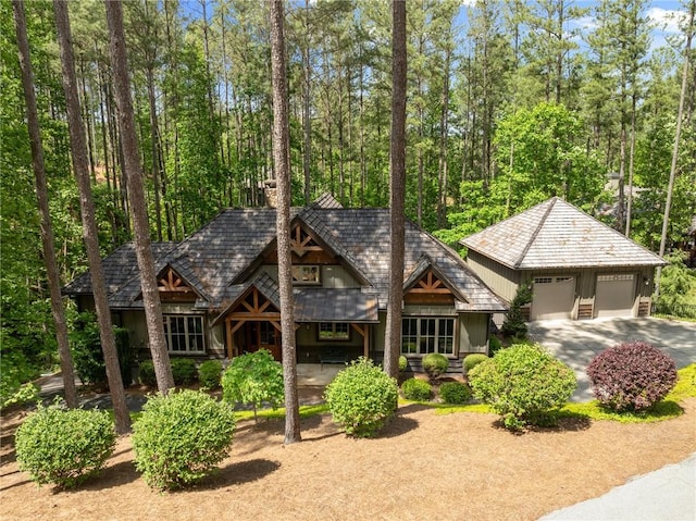 109 Laurel Pond Way, Sunset, SC 29685 - view of front of house with a detached garage