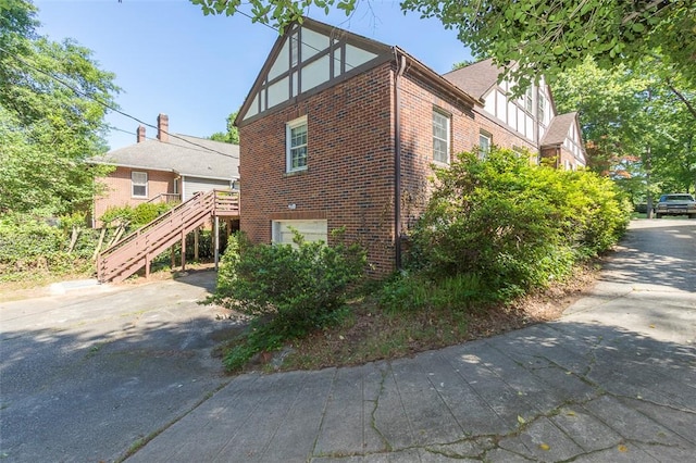 605 Boulevard, Anderson, SC 29621 - view of home's exterior featuring brick siding, stairs, and driveway