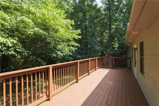 124 S Spring St, Central, SC 29630 - view of wooden terrace