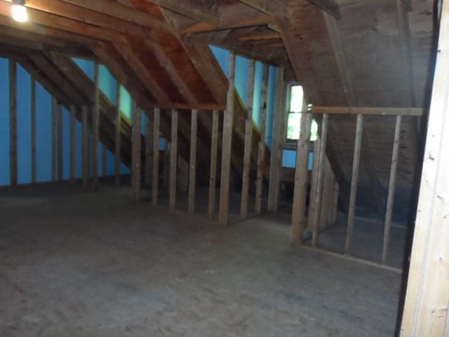 view of attic