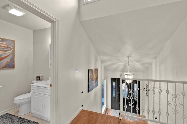 451 Cedar Creek Rd, Sunset, SC 29685 - entrance foyer featuring baseboards and light wood finished floors
