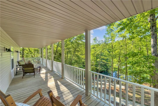 451 Cedar Creek Rd, Sunset, SC 29685 - view of wooden deck