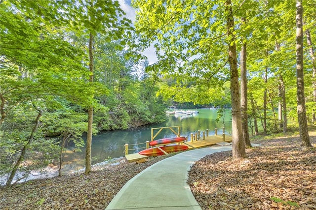 451 Cedar Creek Rd, Sunset, SC 29685 - dock area with a water view
