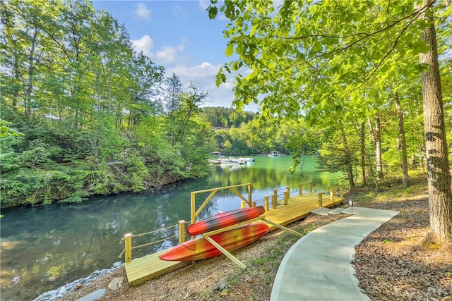 451 Cedar Creek Rd, Sunset, SC 29685 - dock area with a water view